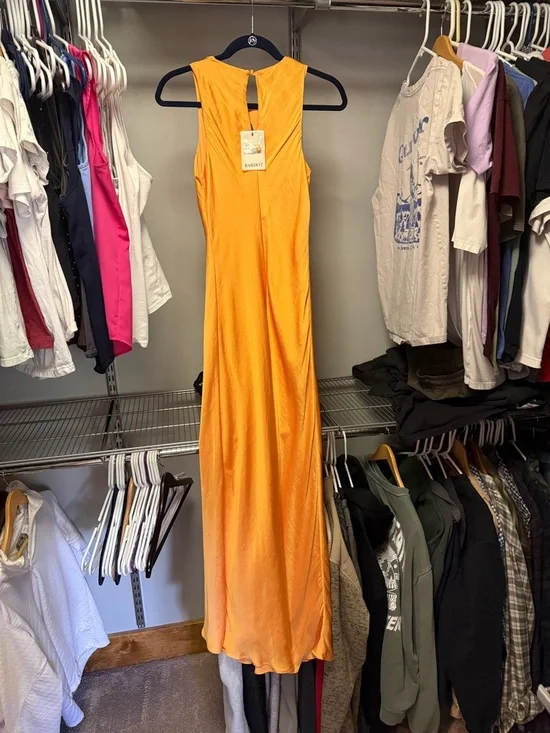 Bardot Yellow/Orange Silk Dress - Picture 2 of 4